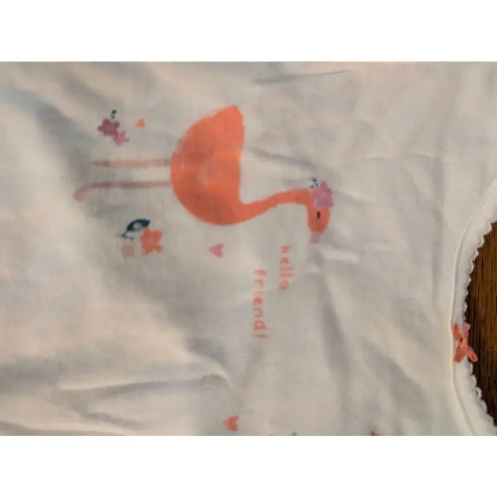 Carter's Baby Girls Flamingo Print Bodysuit 9M New One Piece